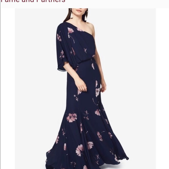 Fame and Partners Dresses & Skirts - NWT FAME and PARTNERS floral printed one shoulder Dress size 0.